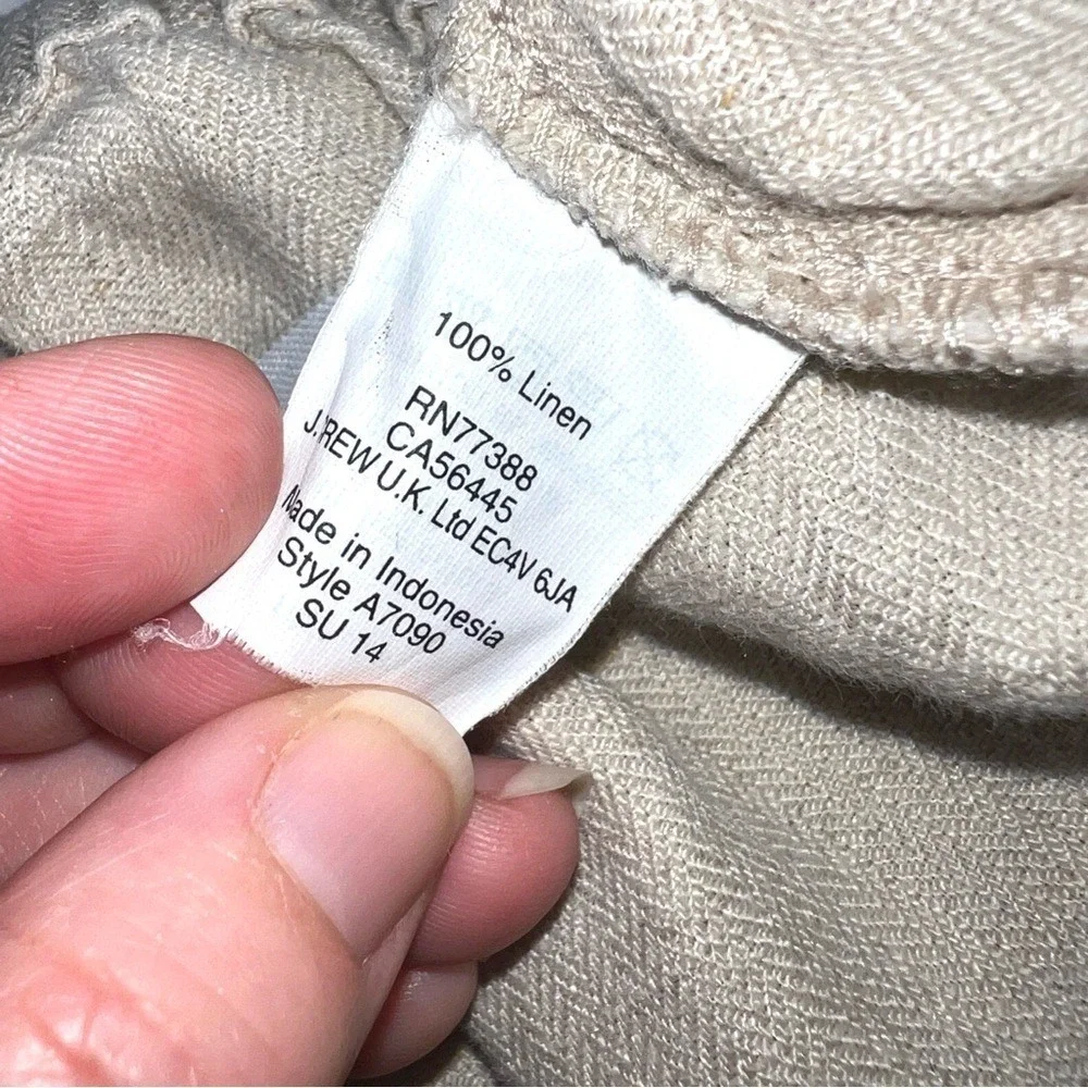 J. Crew Woman's Sz‎ 0 Linen Drawstring Pants